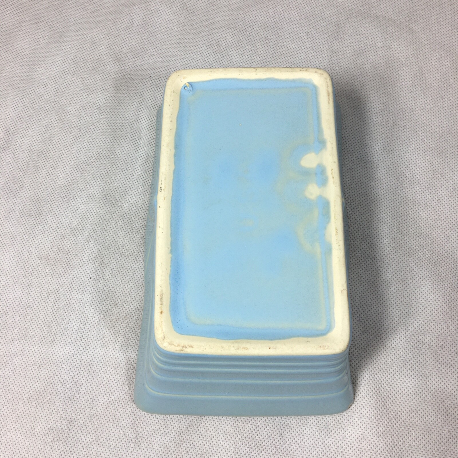 Ceramic Blue Rectangle Planter 8.25"