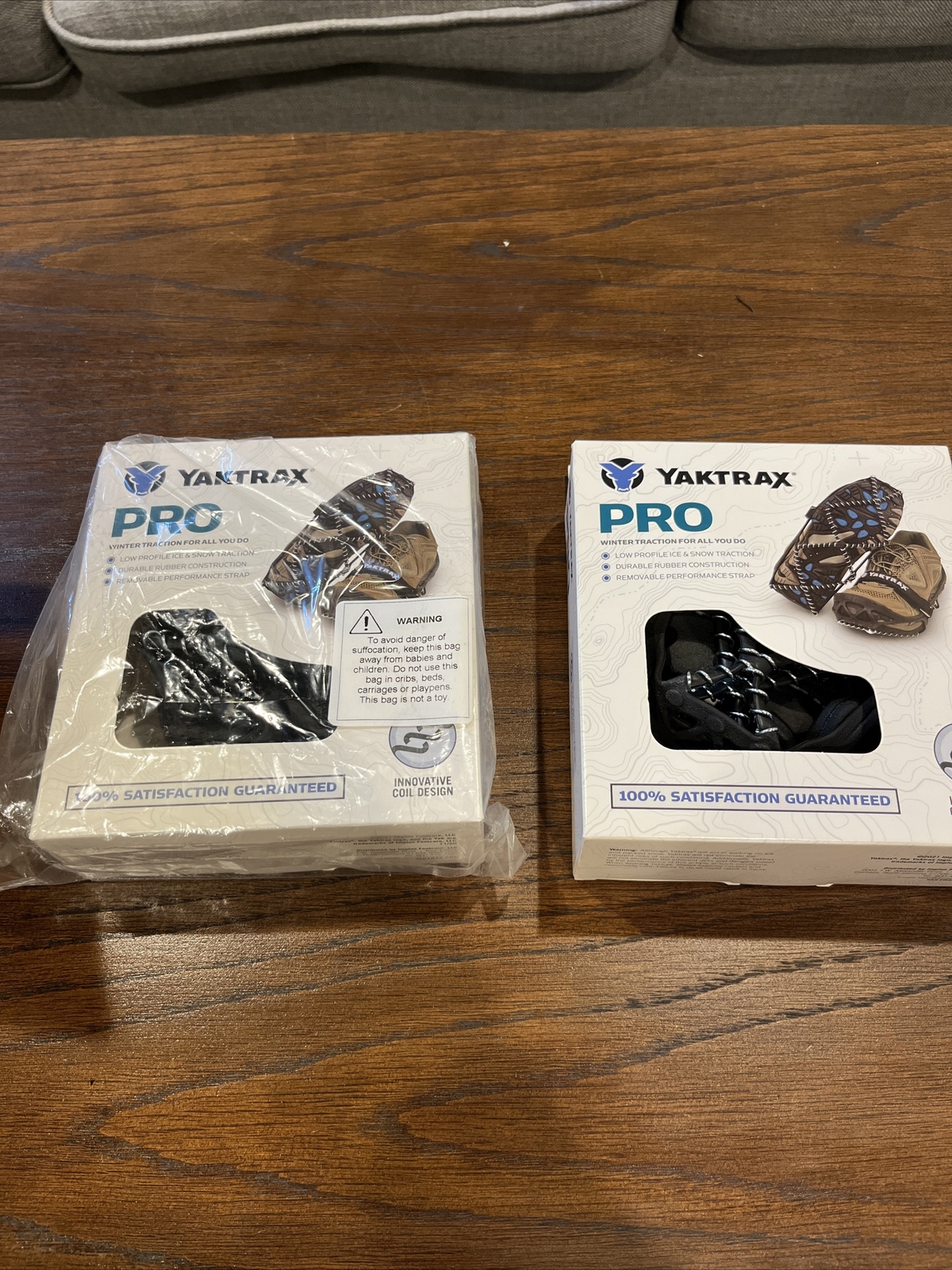 Yaktrax Pro Spike Free Traction Cleats Black SZ S Steel Coils Lot Of 2 1614