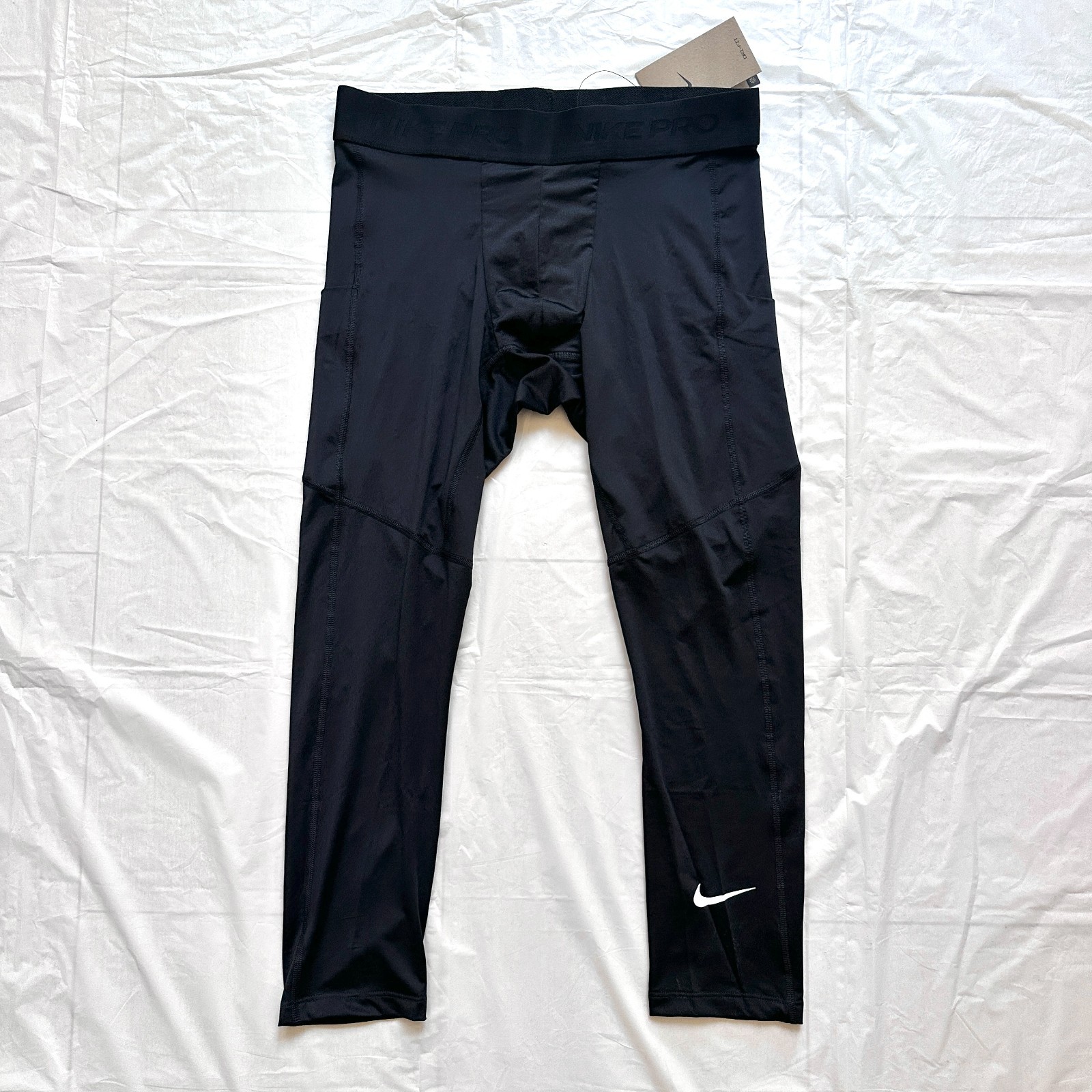 NEW Nike Men's Pro Dri-FIT 3/4-Length Fitness Tights FB7950-010 Sz Large Running
