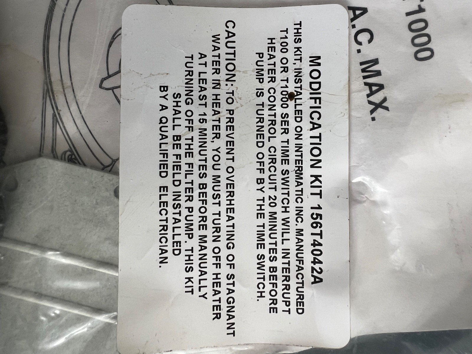 Intermatic Fireman Switch Kit 156T4042A