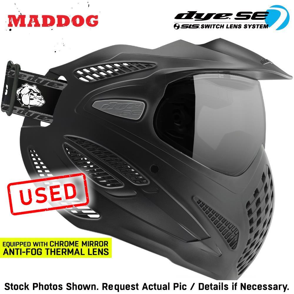 CLEARANCE Maddog Dye SE Anti-Fog Thermal Paintball Mask Goggle Mirror Lens
