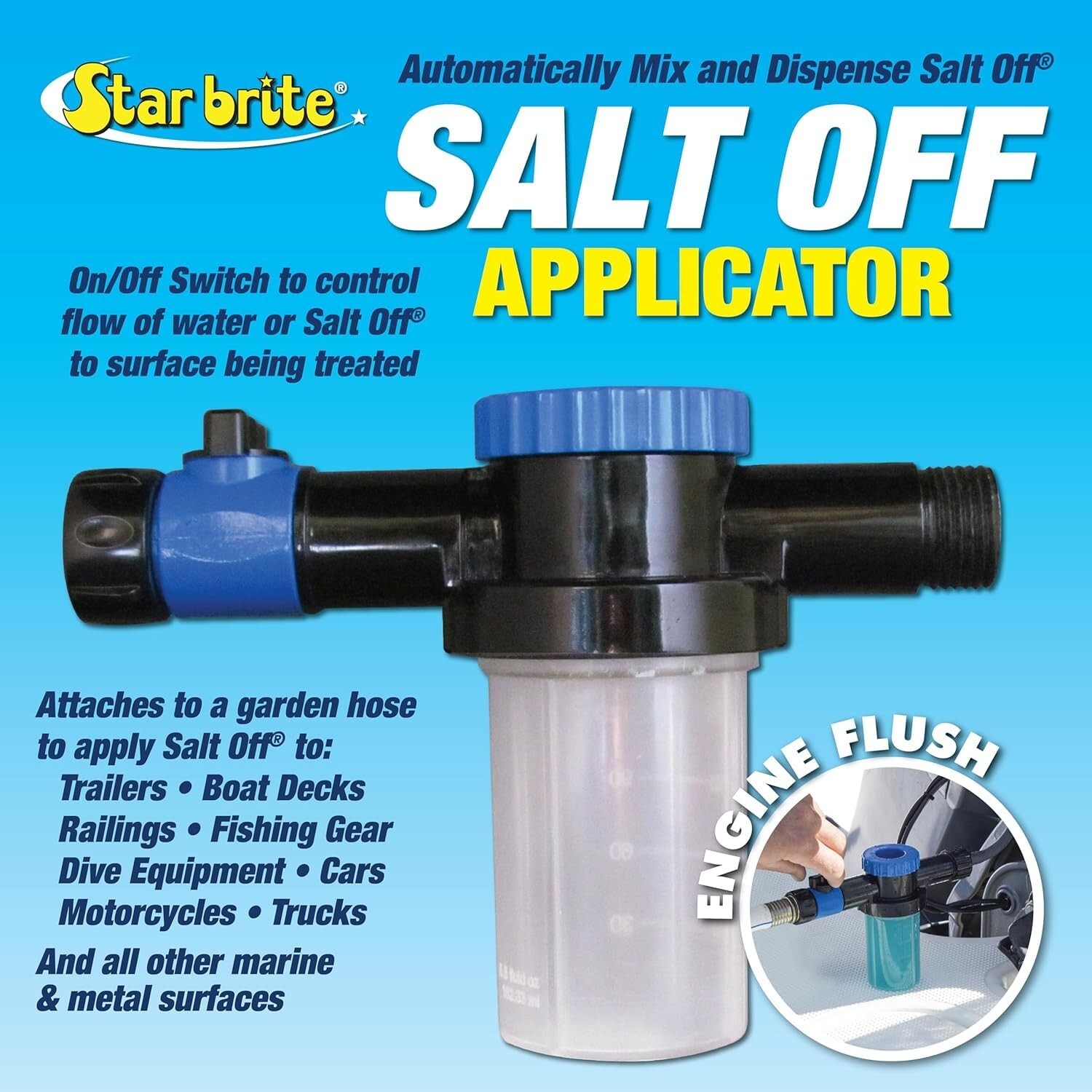 StarBrite Salt Off Applicator Mixer Remover Wash & Marine Engine Flush
