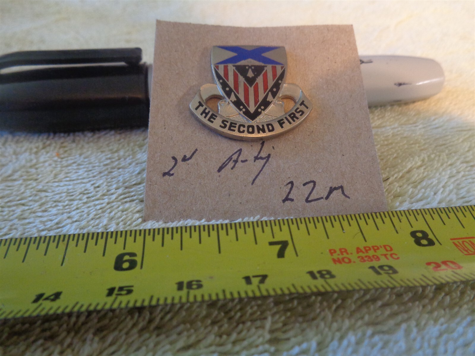 2nd Artillery 22M Unit Crest, DI, DUI (DRAW#R5)