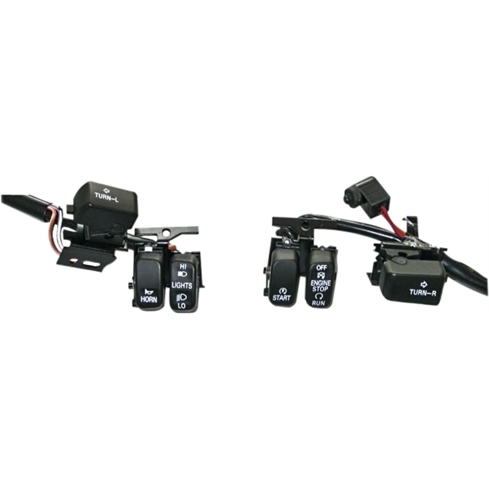 Harddrive Handlebar Switch Kit Black/White Letters 1996-06 370300