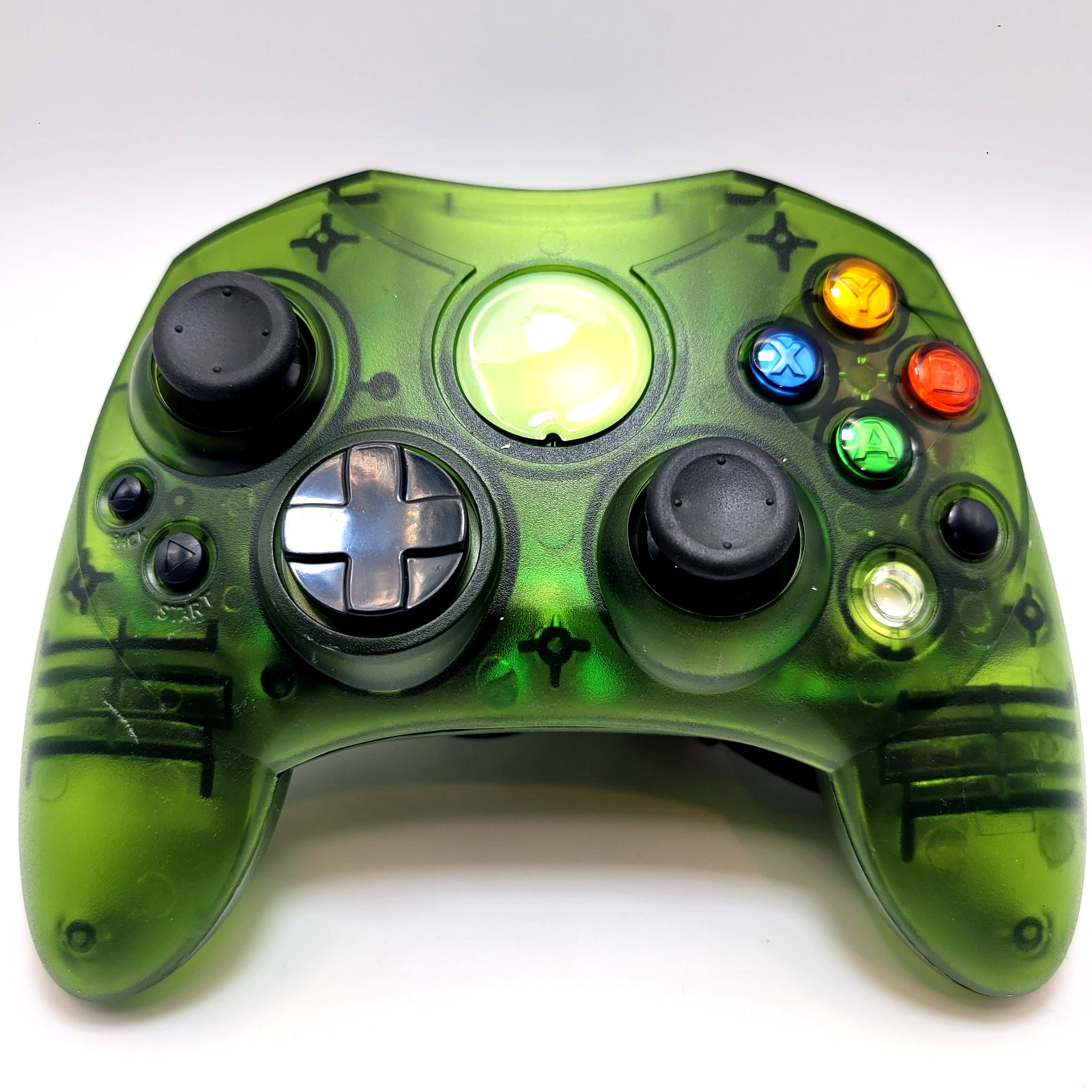 Xbox Clear Green Wired S-Type Analog Controller for Original Xbox Console