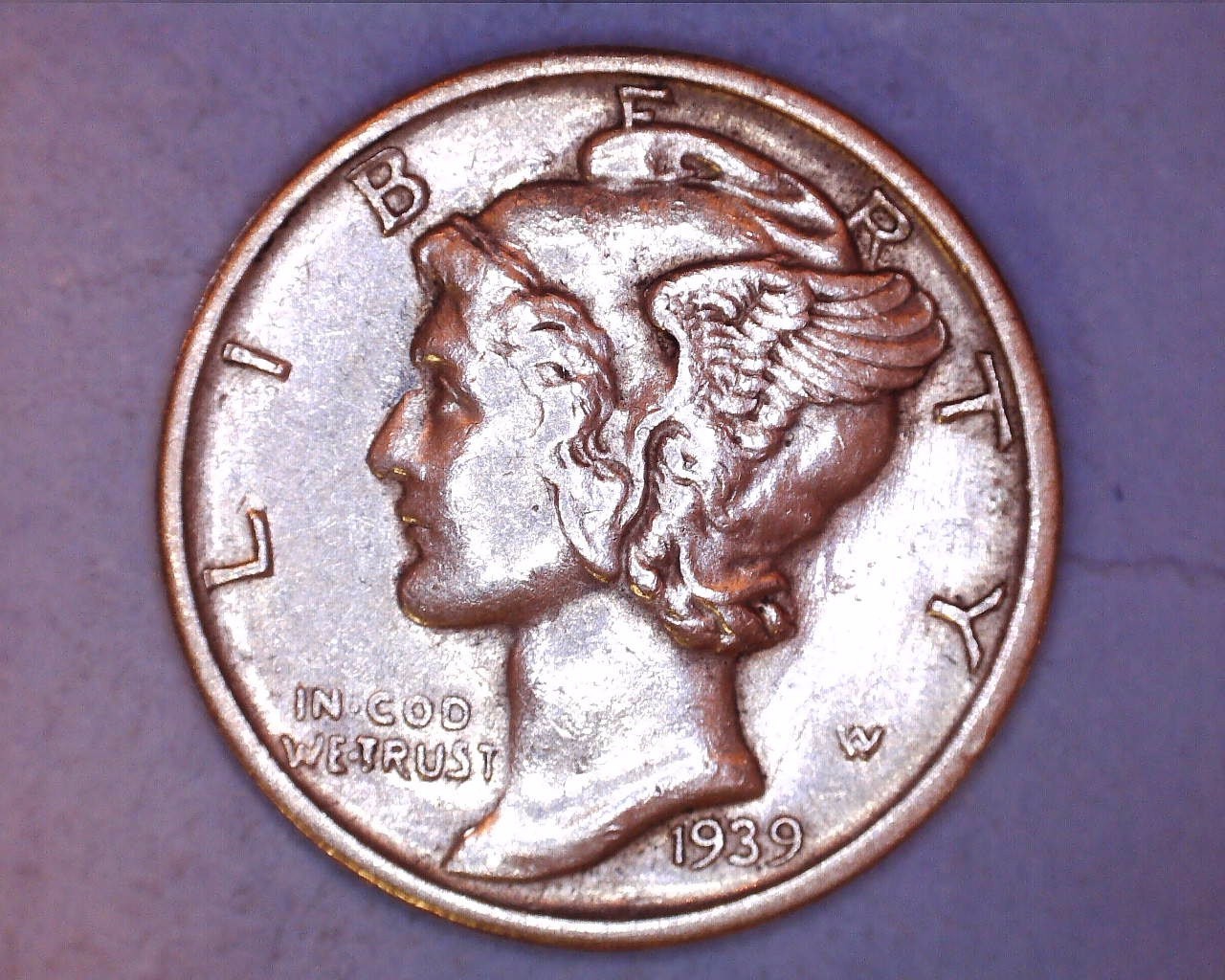 1939-S MERCURY DIME  XF *** 801-6