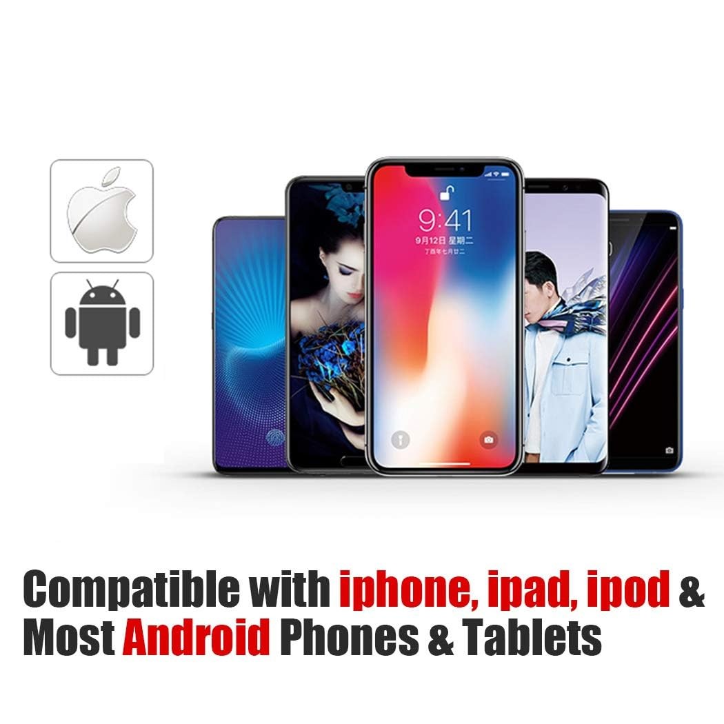 [Upgraded] Bluetooth 5.0 Remote Shutter for iPhone & Android Camera Wireless ...