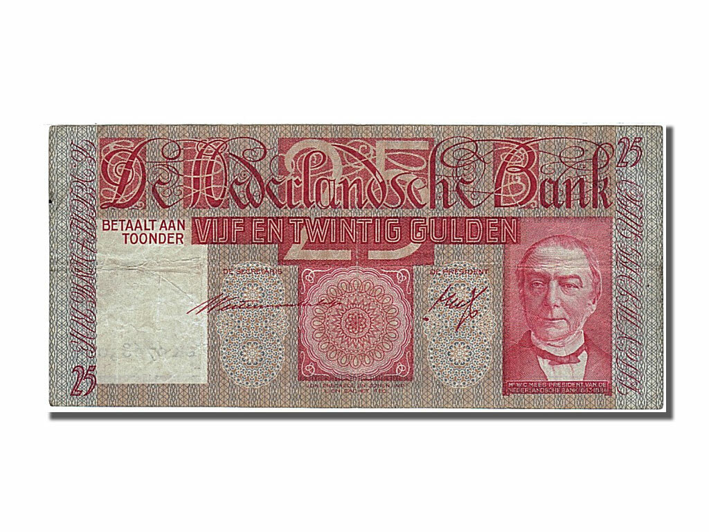 [#251195] Banknote, Netherlands, 25 Gulden, 1935, 1935-06-22, AU(50-53)