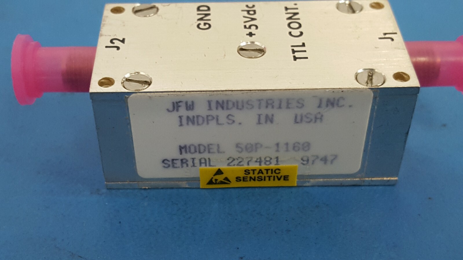 RF Filter, 5 VDC, 50P-1160, JFW