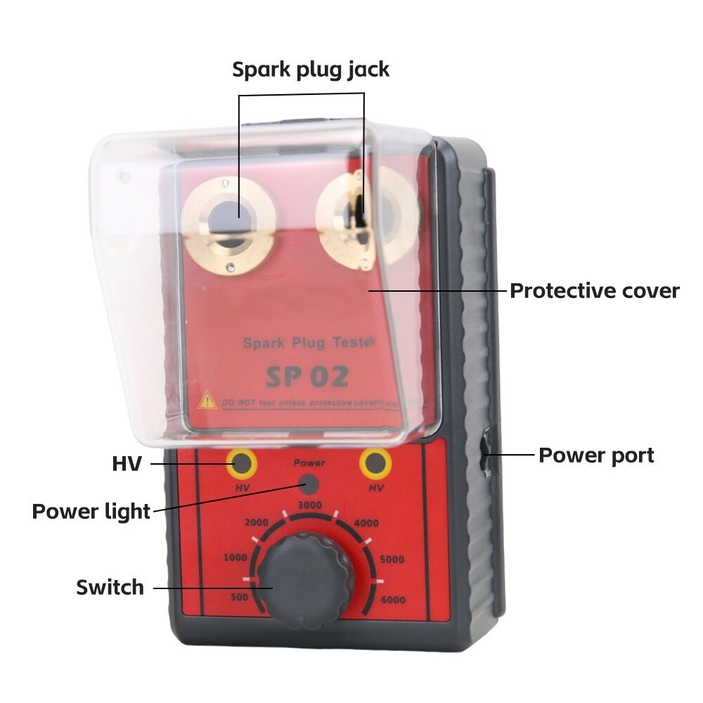 Car Gasoline Spark Plug Tester Auto Ignition System Tester Diagnostic Test Tool