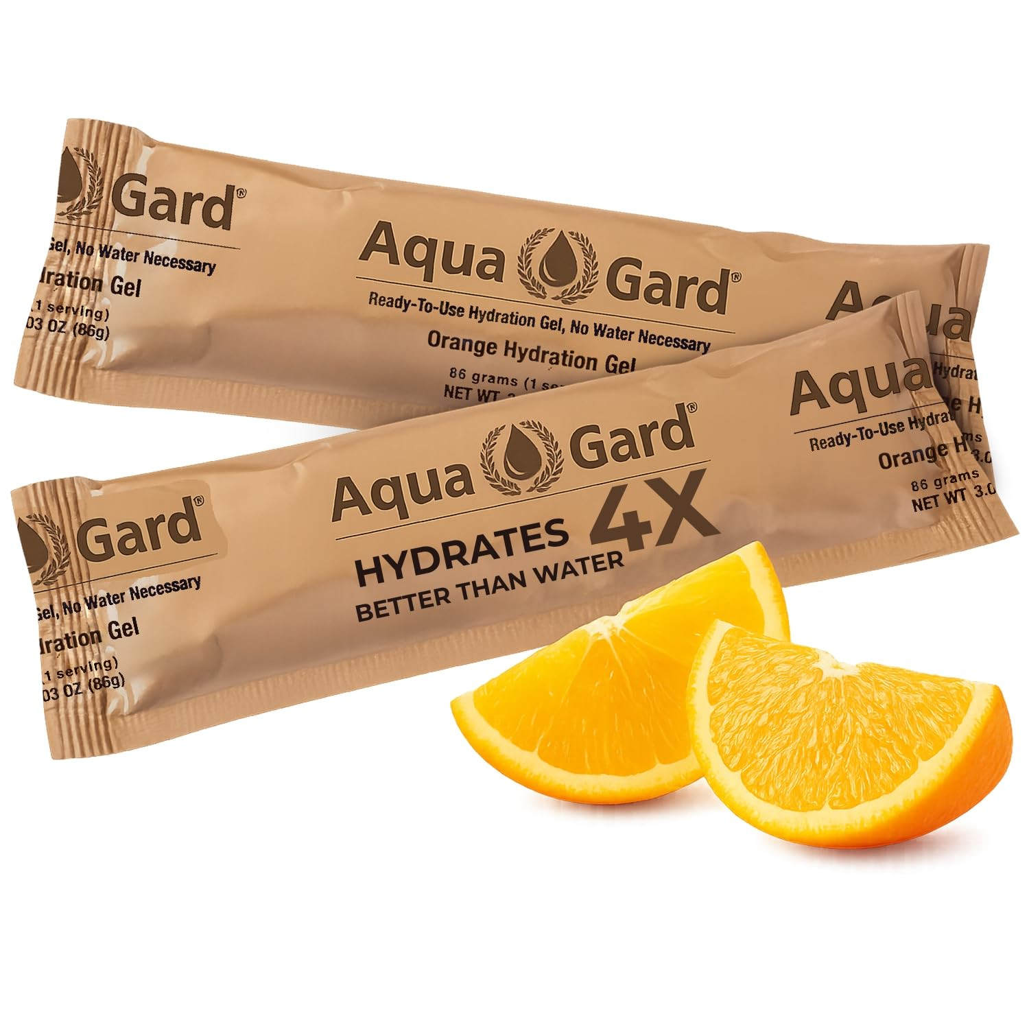 Aqua-Gard Emergency Water Gel - Survival Water Pouches for Disaster Relief | 200