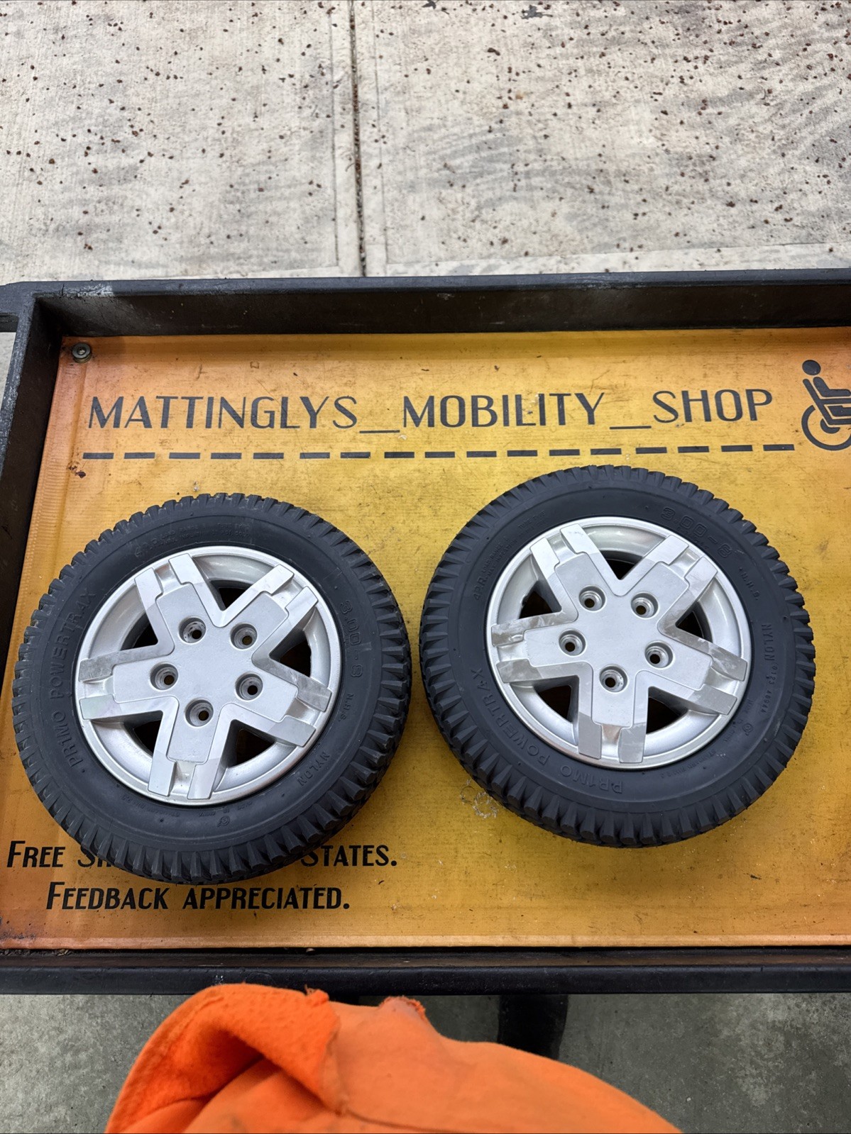 🥇Quantum Q6 Edge 2.0 wheelchair jazzy drive tires & wheels Pr1mo 3.00x8 pride