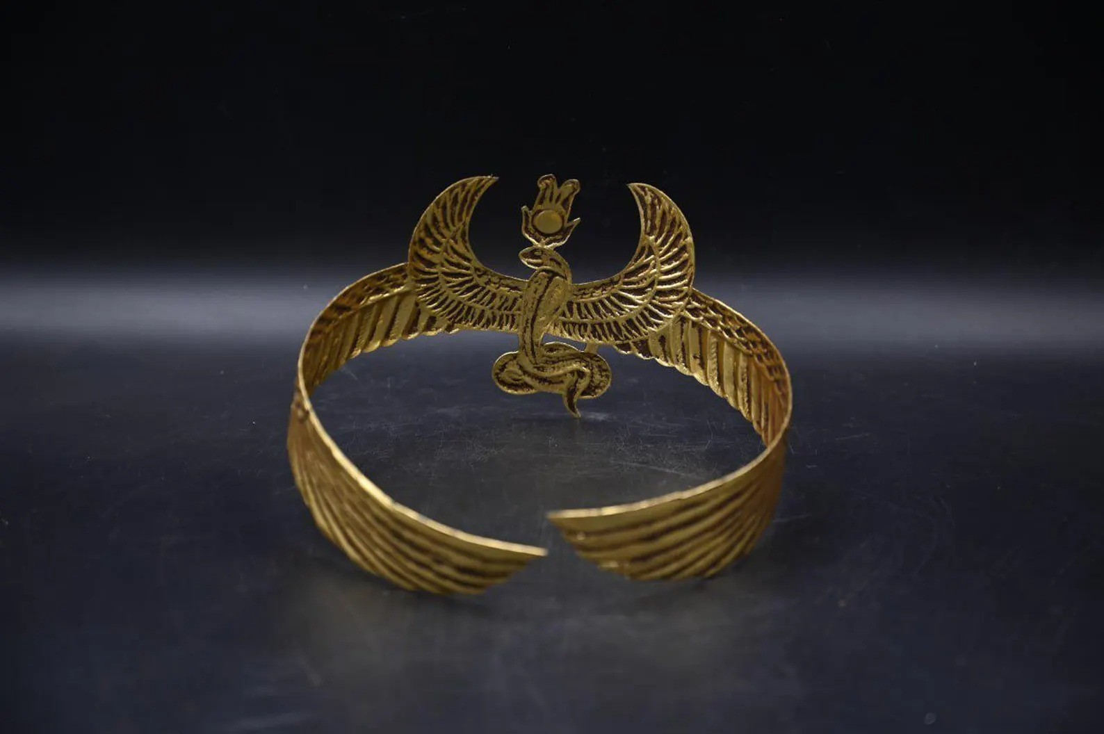 Authentic Ancient Egyptian Antiquities Egyptian Uraeus Cobra Crown Egyptian BC