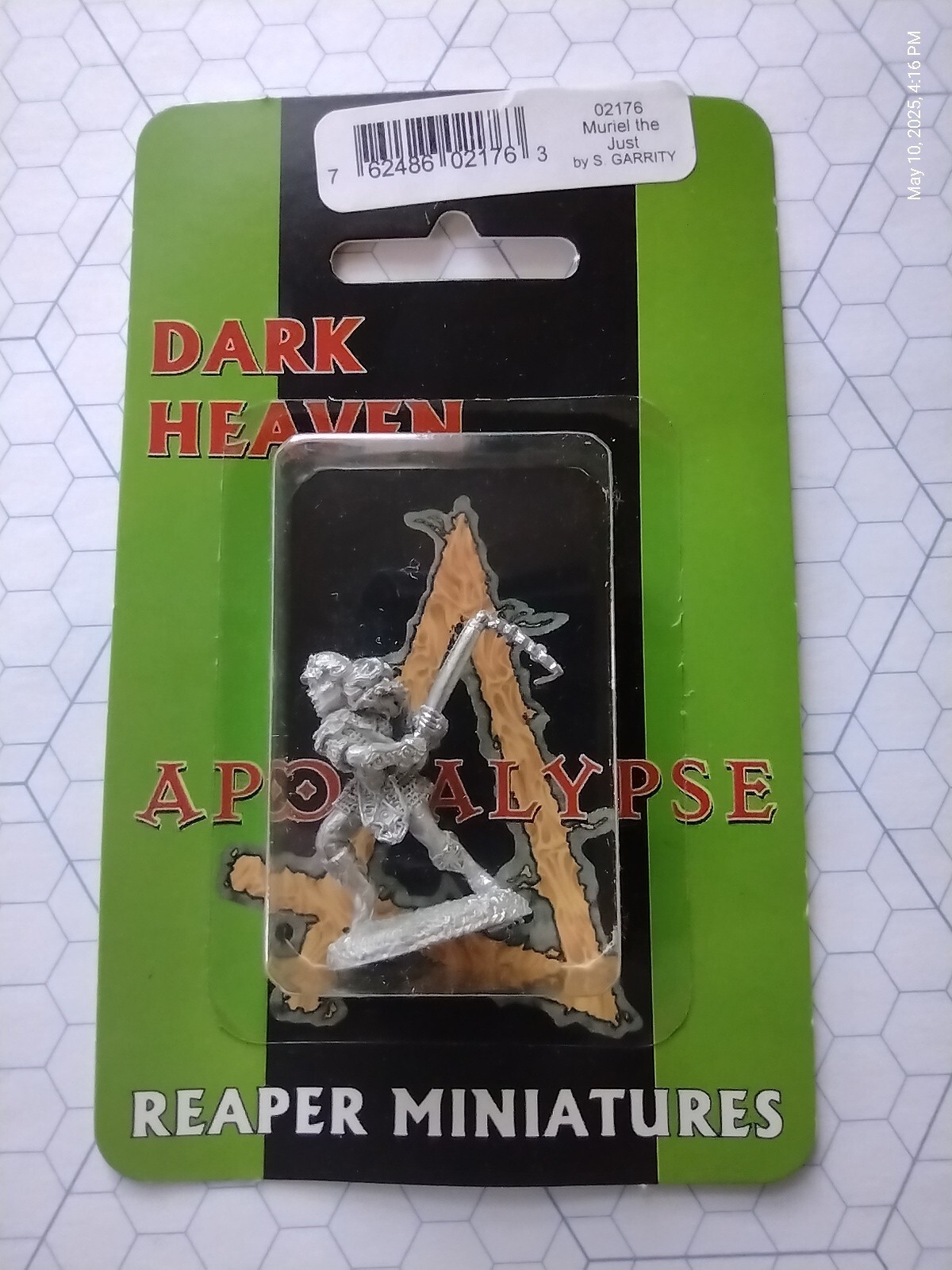 Reaper 02176 MURIEL the Just - DARK HEAVEN Apocalypse, 25mm metal new in blister