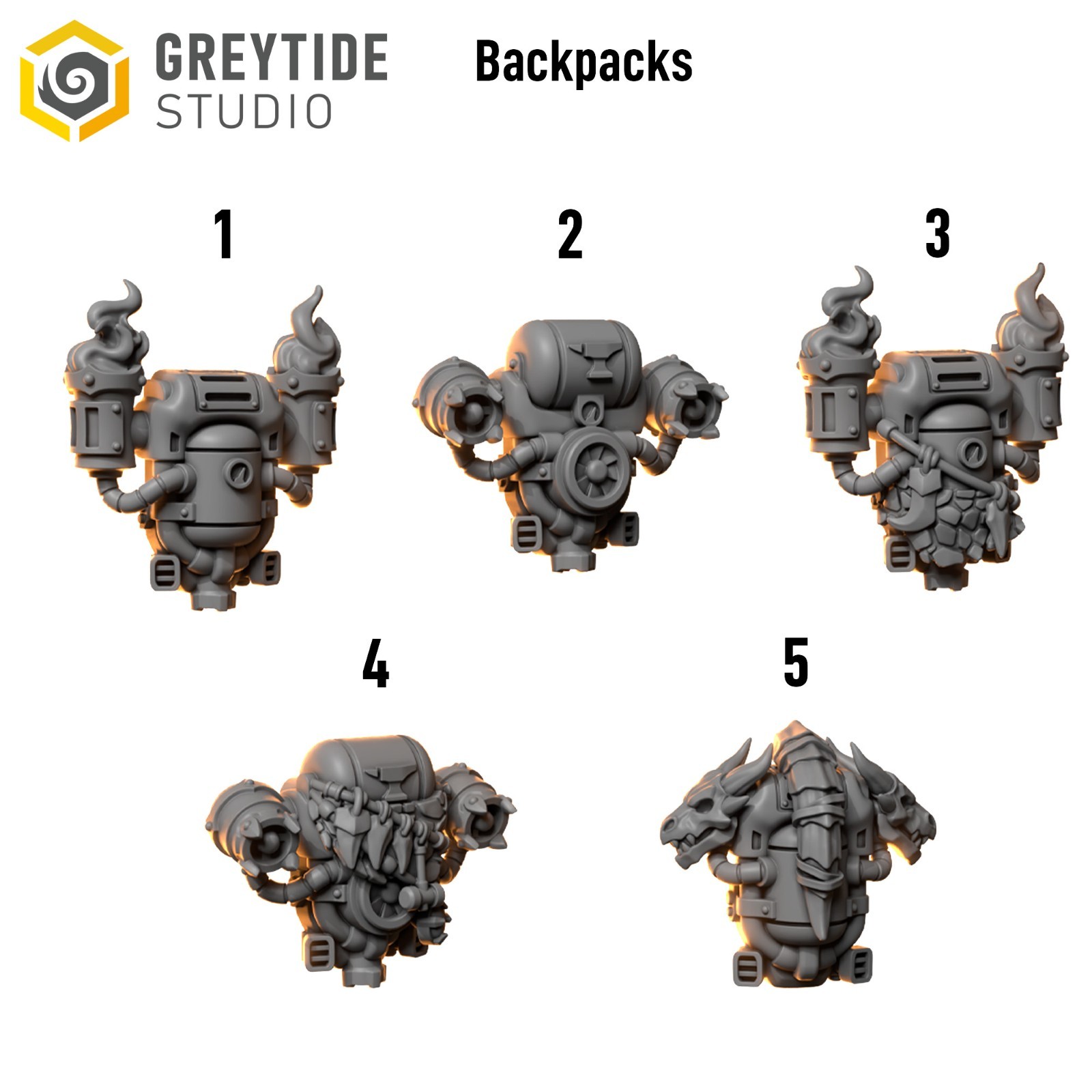 GreyTide Anvil Wardens Upgrade Kit | 100+ Custom Bits | Helmets Weapons Armor