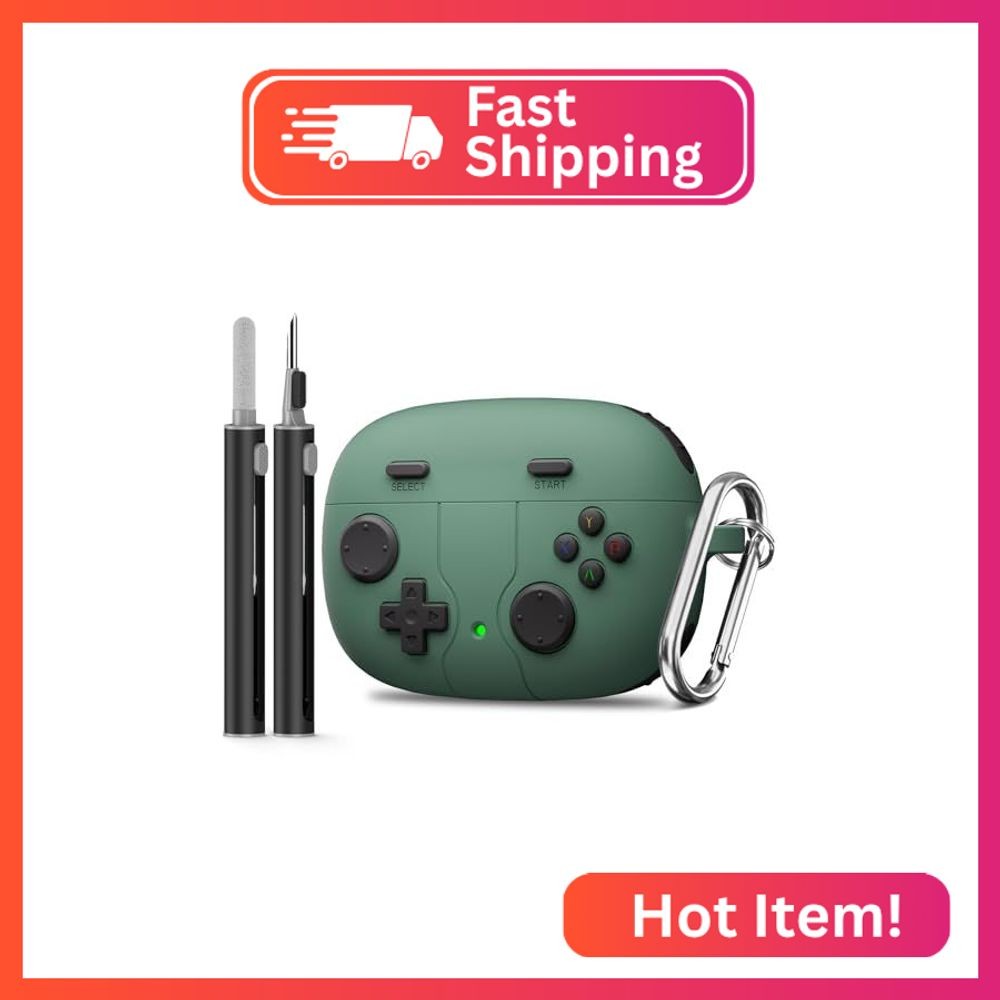 Wowwat for JBL Vibe 200TWS/JBL Vibe Beam Case Green,Game Console Design