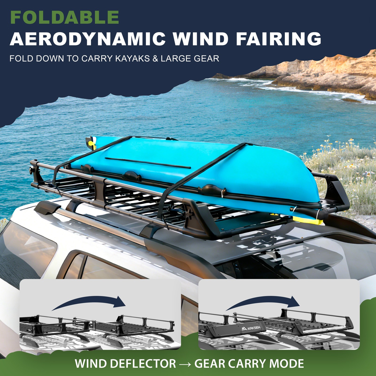 64/82 Inch Universal Roof Rack with Different Sets