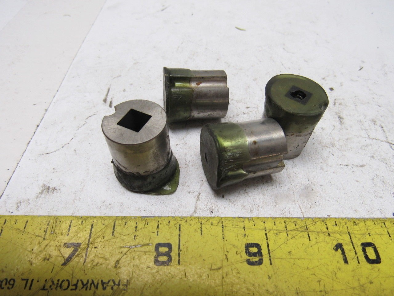 Dayton VNR 75 87 P.2870 W.2870 Square Hole Press Fit Die Button Dowel Lot Of 4