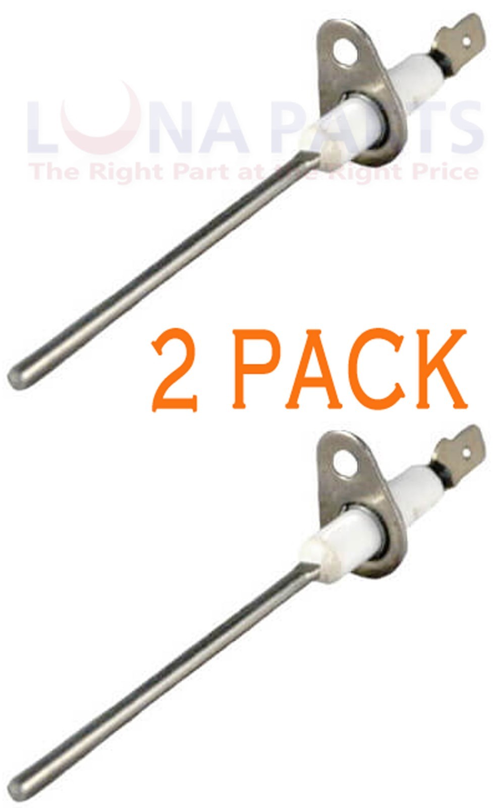 (2 PACK) Goodman Janitrol Amana Furnace Flame Sensor Sensing Rod 0130F00010