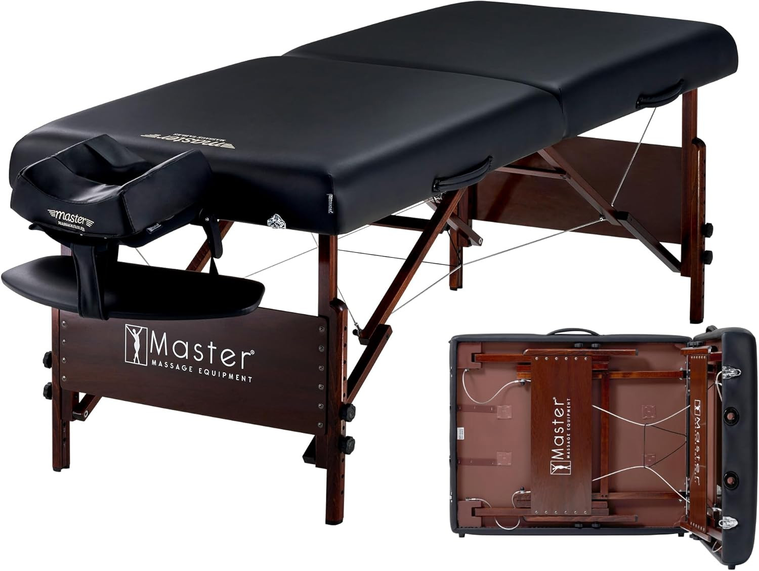 Master Massage 30" Del Ray Pro Portable Massage Table, Adjustable Height, 750 Lb