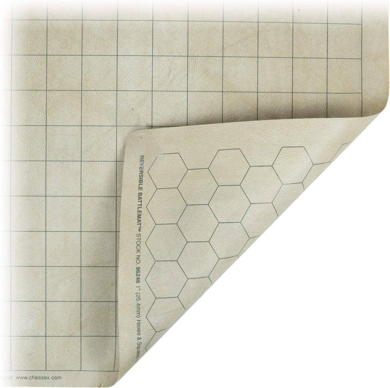 Chessex Reversible Battlemat 1" sq/hex (23" 1/2 X 26") CHX 96246