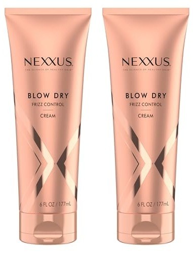 Pk 2 Nexxus Blow Dry Frizz Control For Weightless Style & Volume Hair Cream 6 oz