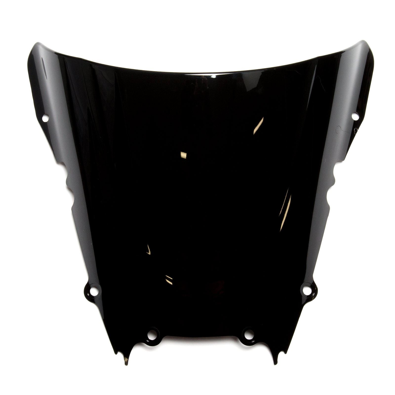 MPW Double Bubble Black Windshield Screen for Yamaha YZF-R6 99-02
