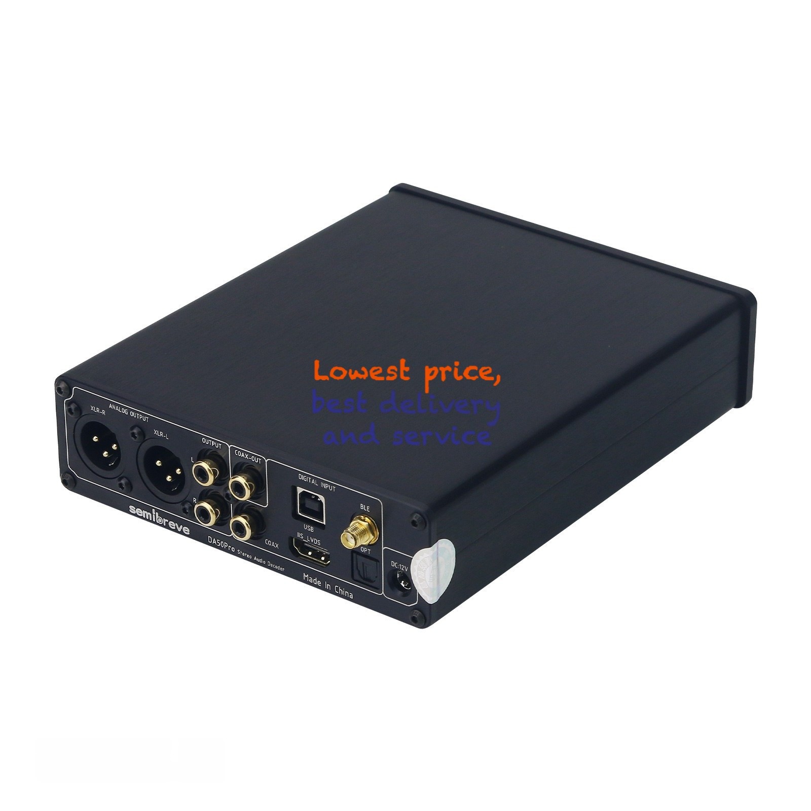 1PC Semibreve DA50Pro BT5.4 Stereo Audio Decoder Headphone Amp for XMOS
