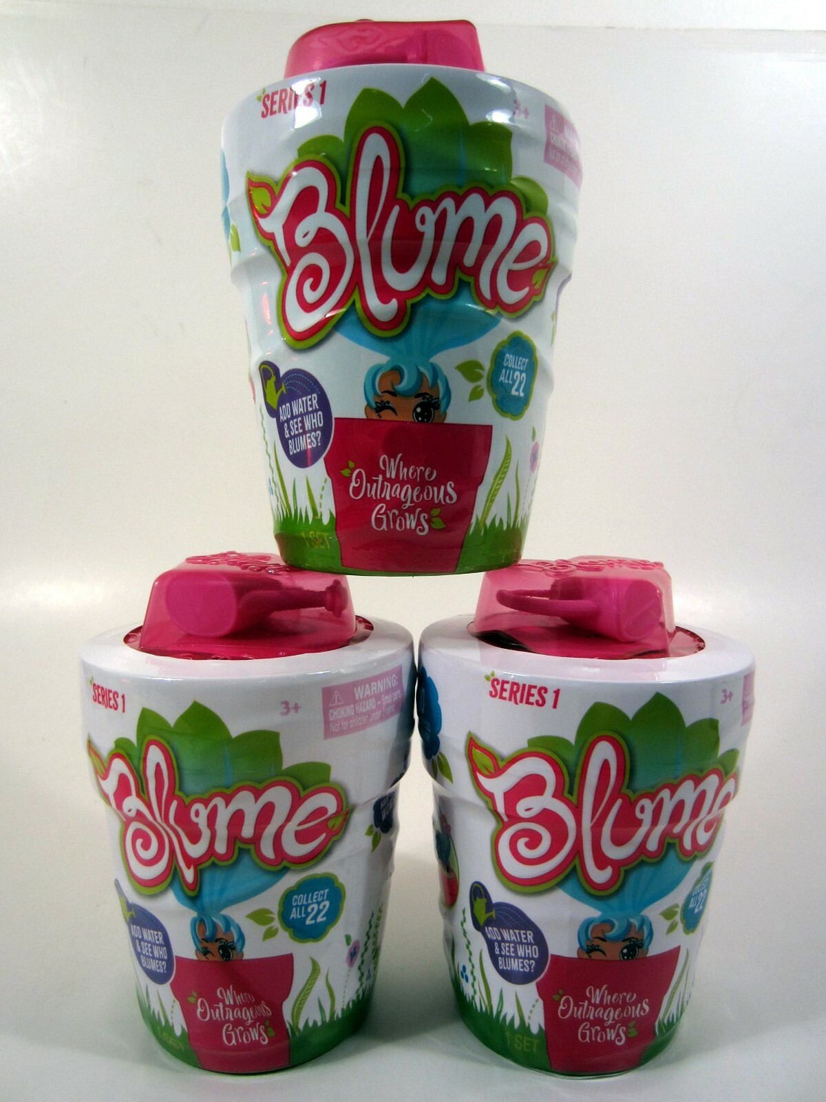 Lot of 3x BLUME Doll Series 1 Surprise Doll - Just add Water - Collect all 22!