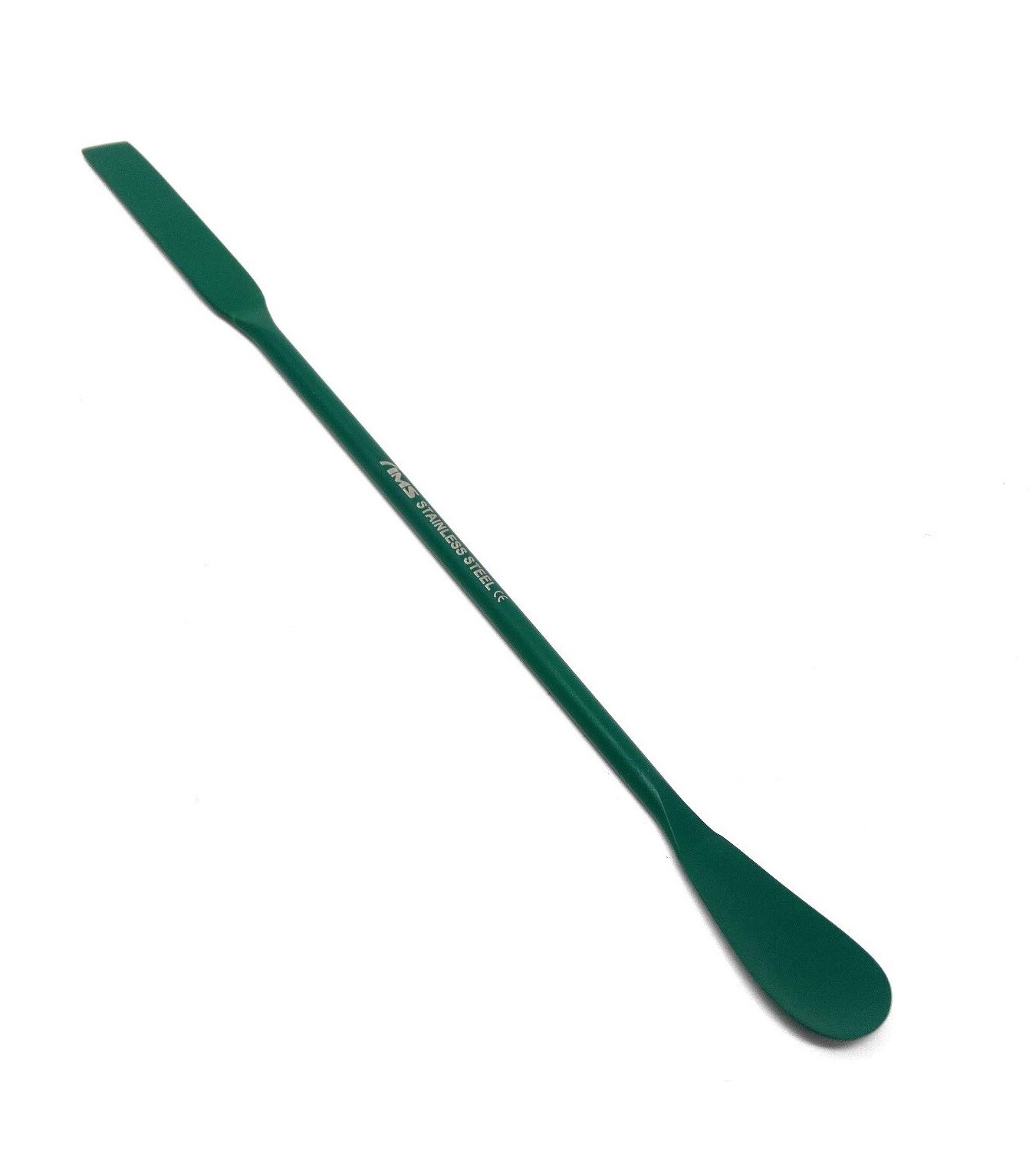 PTFE Coated 7" Stainless Steel Double Ended Micro Lab Spatula,Square&Flat Spoon