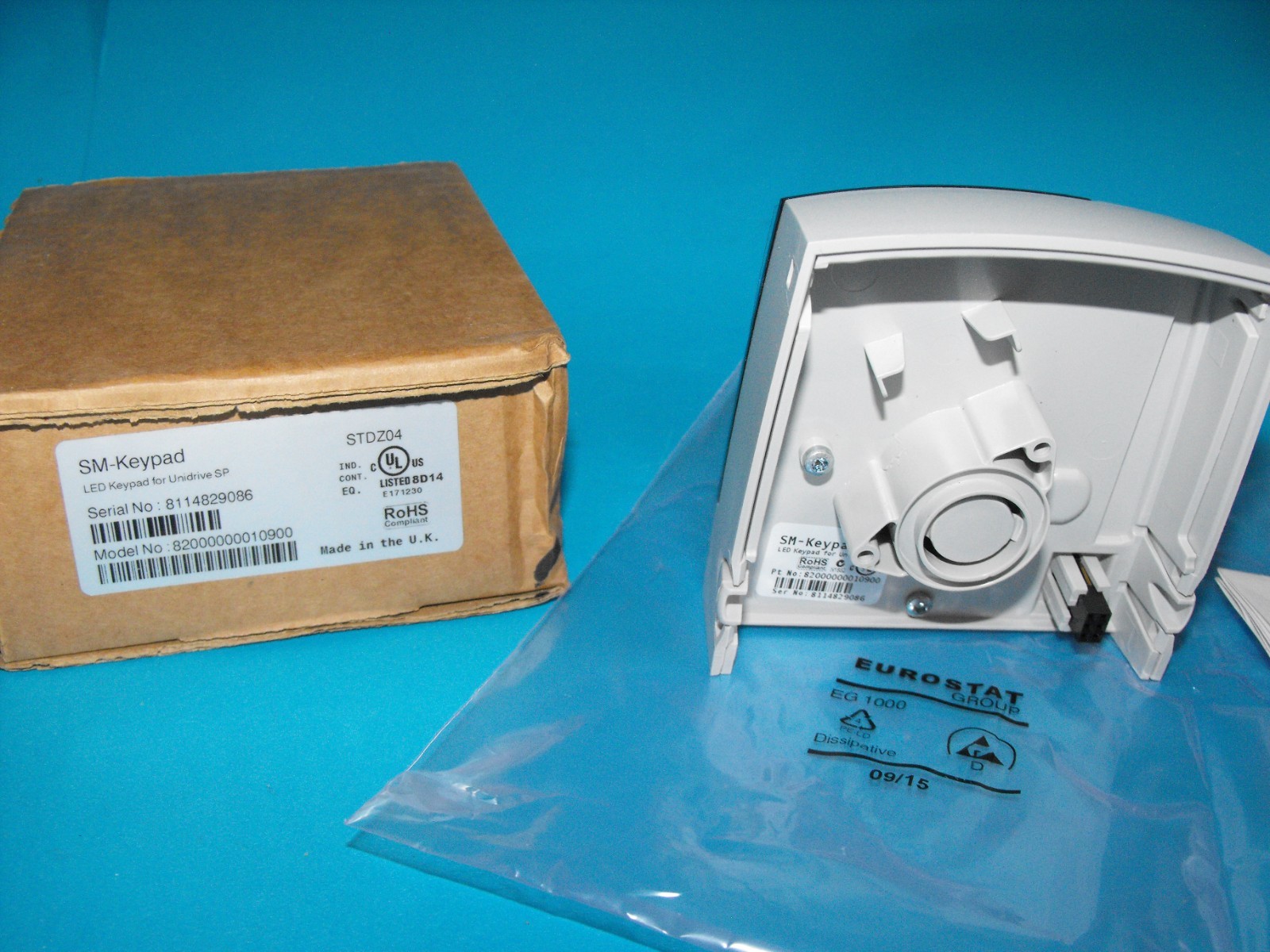 Control Techniques SM-Keypad.KEYPAD FOR UNIDRIVE SP.STDZ04.SER.N.8114829086.NEW