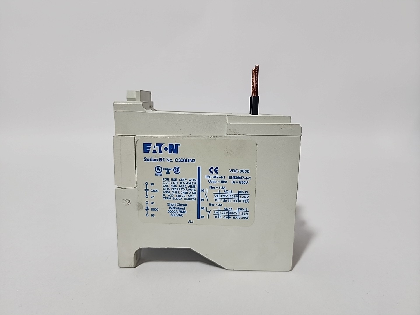 Eaton C306DN3B Overload Relay