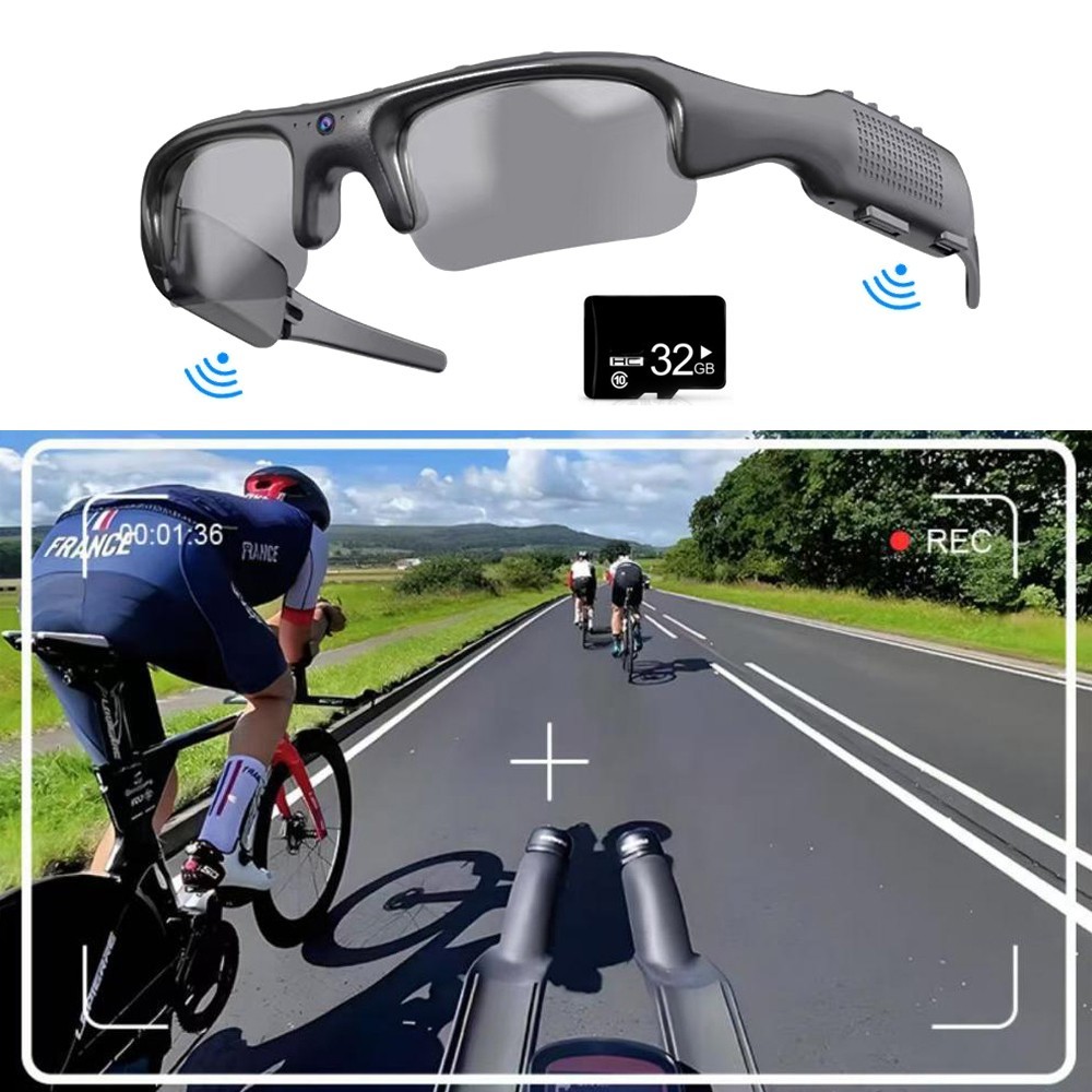 1080P Video Recording Sunglasses AI Smart Glasses Cycling Sport Glasses