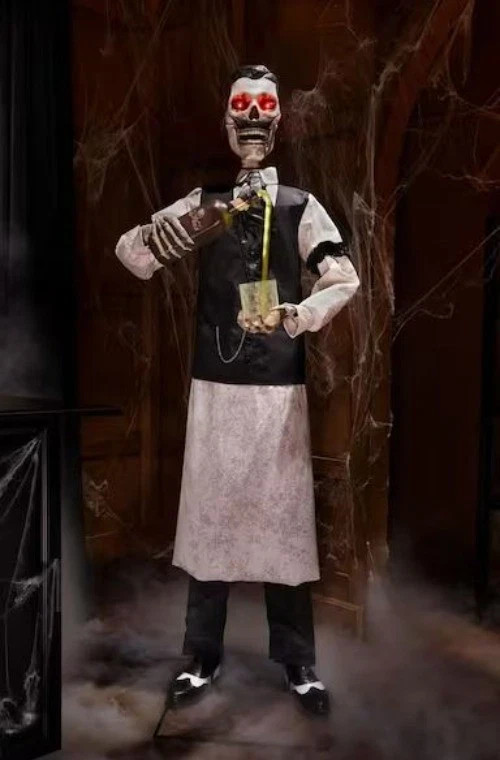 Home Accents Holiday 6 FT Grave & Bones Animated LED Dean The Deathologist