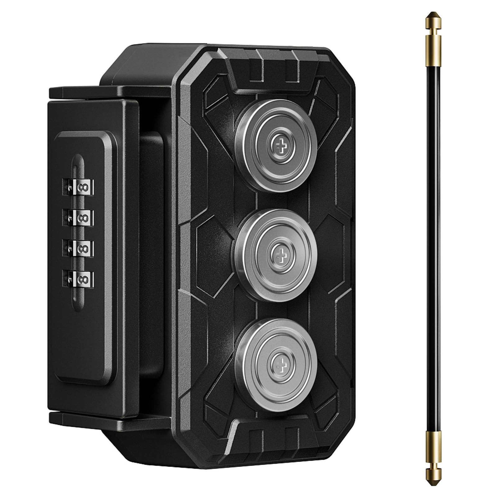Magnetic Key Lock Box,Magnetic Holder Under car,Magnetic Regular, Dark