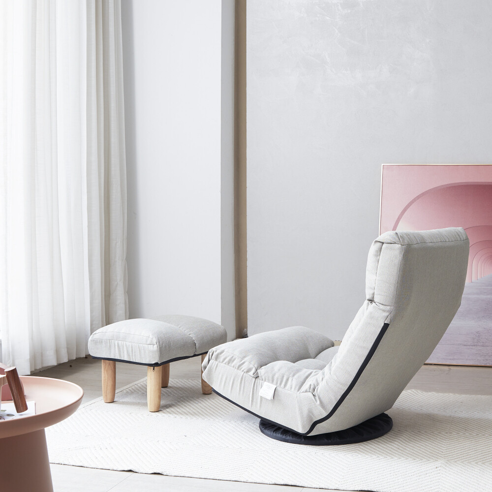 Adjustable Reclining Lounge Chair for Living Room, Balcony, or Tatami