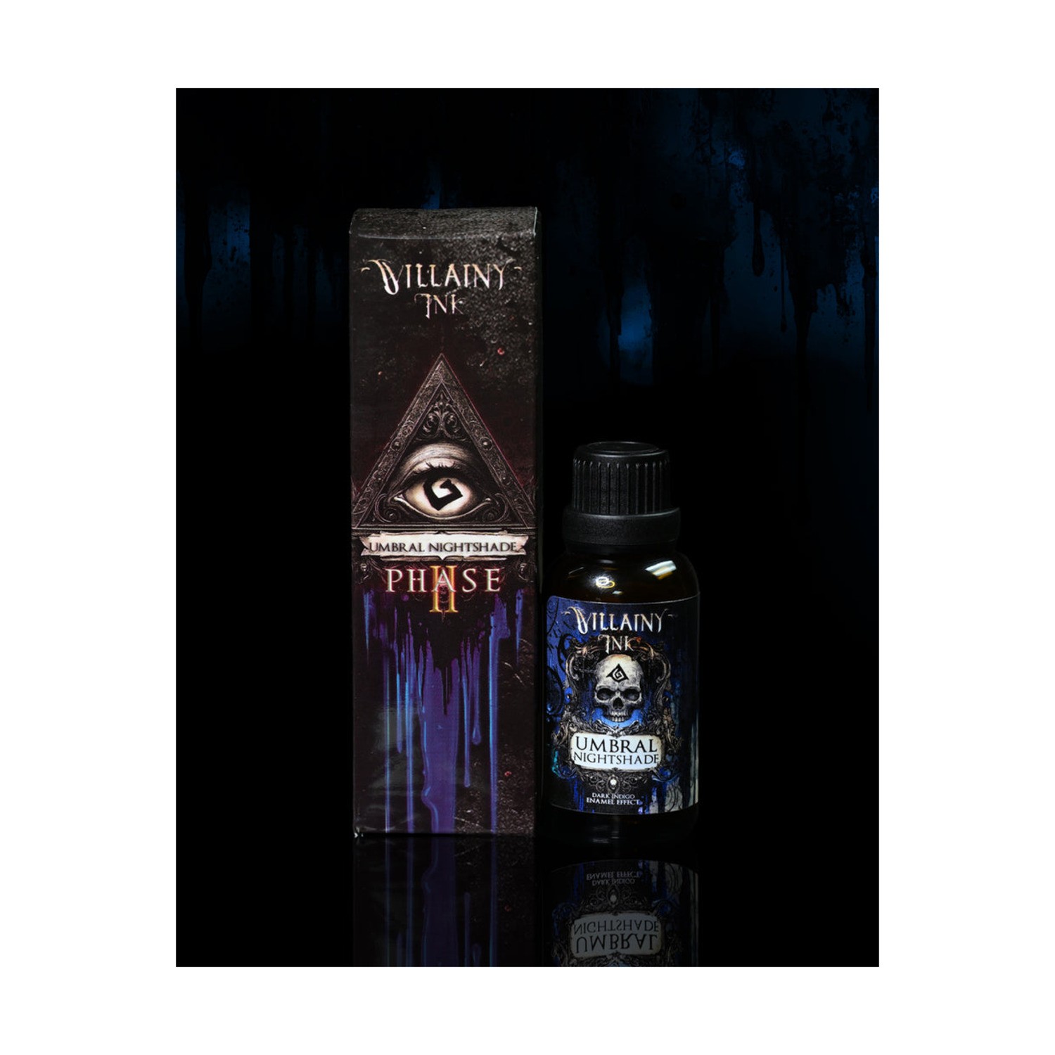 Zatcaskagoon Villainy Ink Phase II Umbral Nightshade Enamel Wash New
