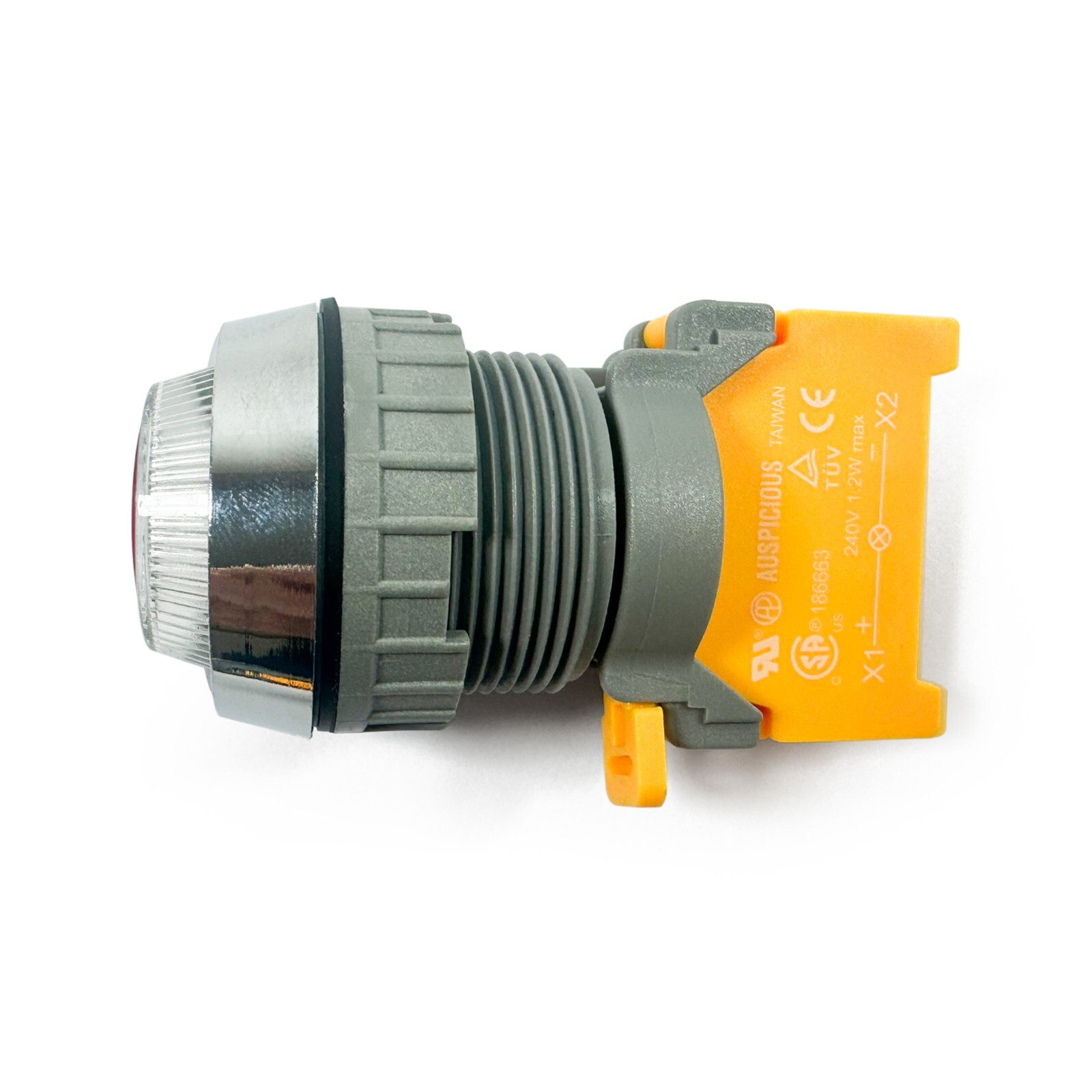 PLN-30 White 30mm Pilot Panel Indicator Light LED Lamp 120V AC/DC