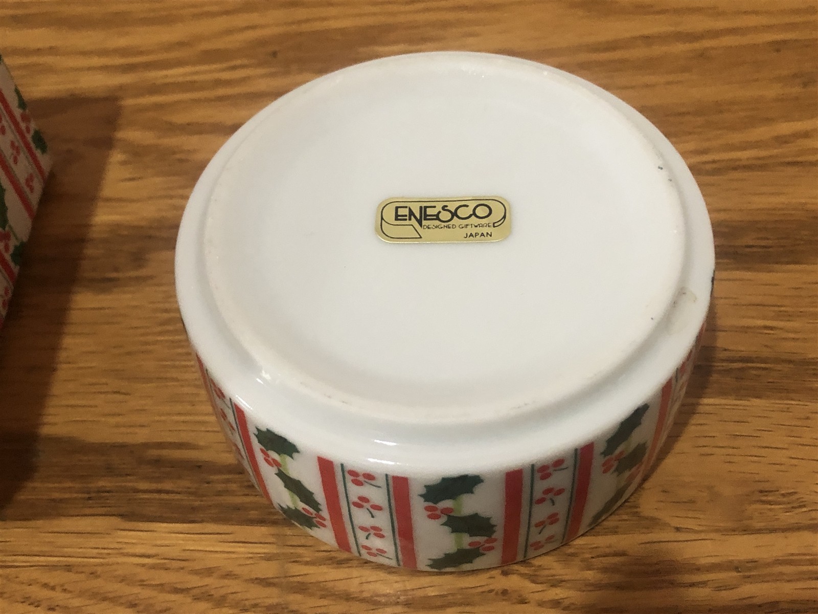 Enesco Designed Giftware Trinket Box Holly