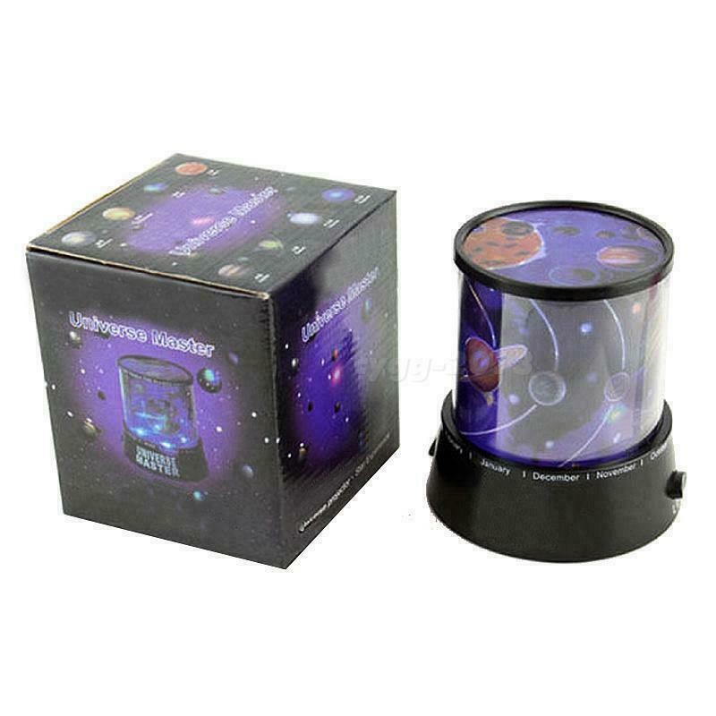 GLOW IN THE DARK UNIVERS NIGHT LIGHT LAMP PROJECTOR SOLAR SYSTEM NIGHT SKY STARS