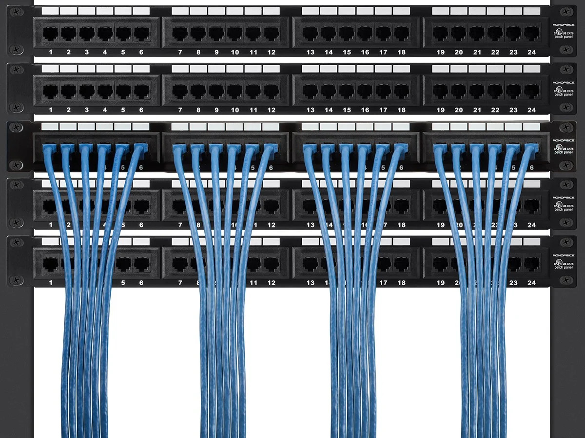 Monoprice Cat7 Ethernet Patch Cable - 3 feet - Blue | Flexboot RJ45 Stranded