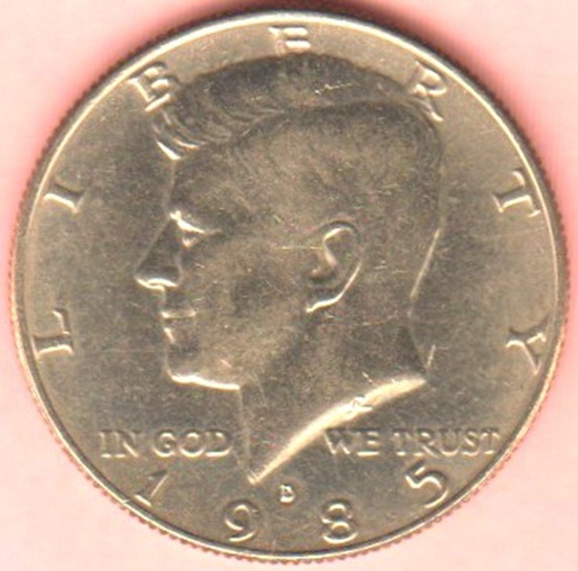 1985D John F. Kennedy Half Dollar  Circulated Coin