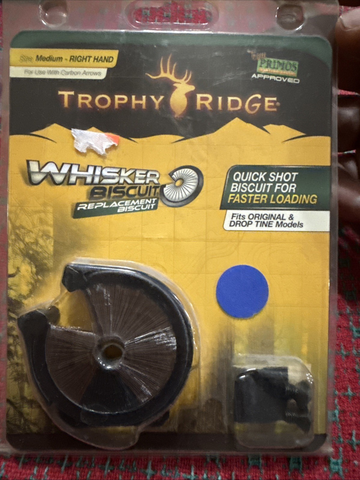 Trophy Ridge Sure Shot Pro Whisker Biscuit Rest Right Hand Medium Black  🇺🇸