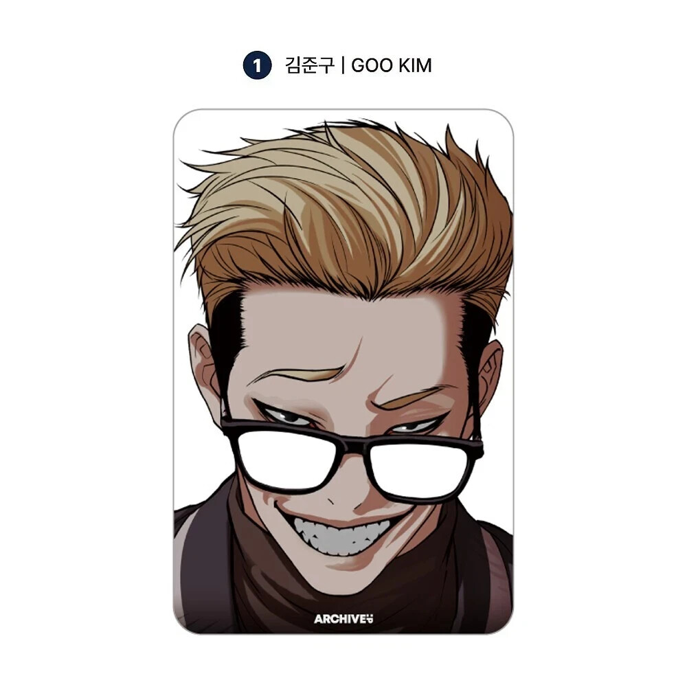 LOOKISM OFFICIAL MD GOODS TRANSPARENT PHOTO CARD / Poca Concept Korea Webtoon