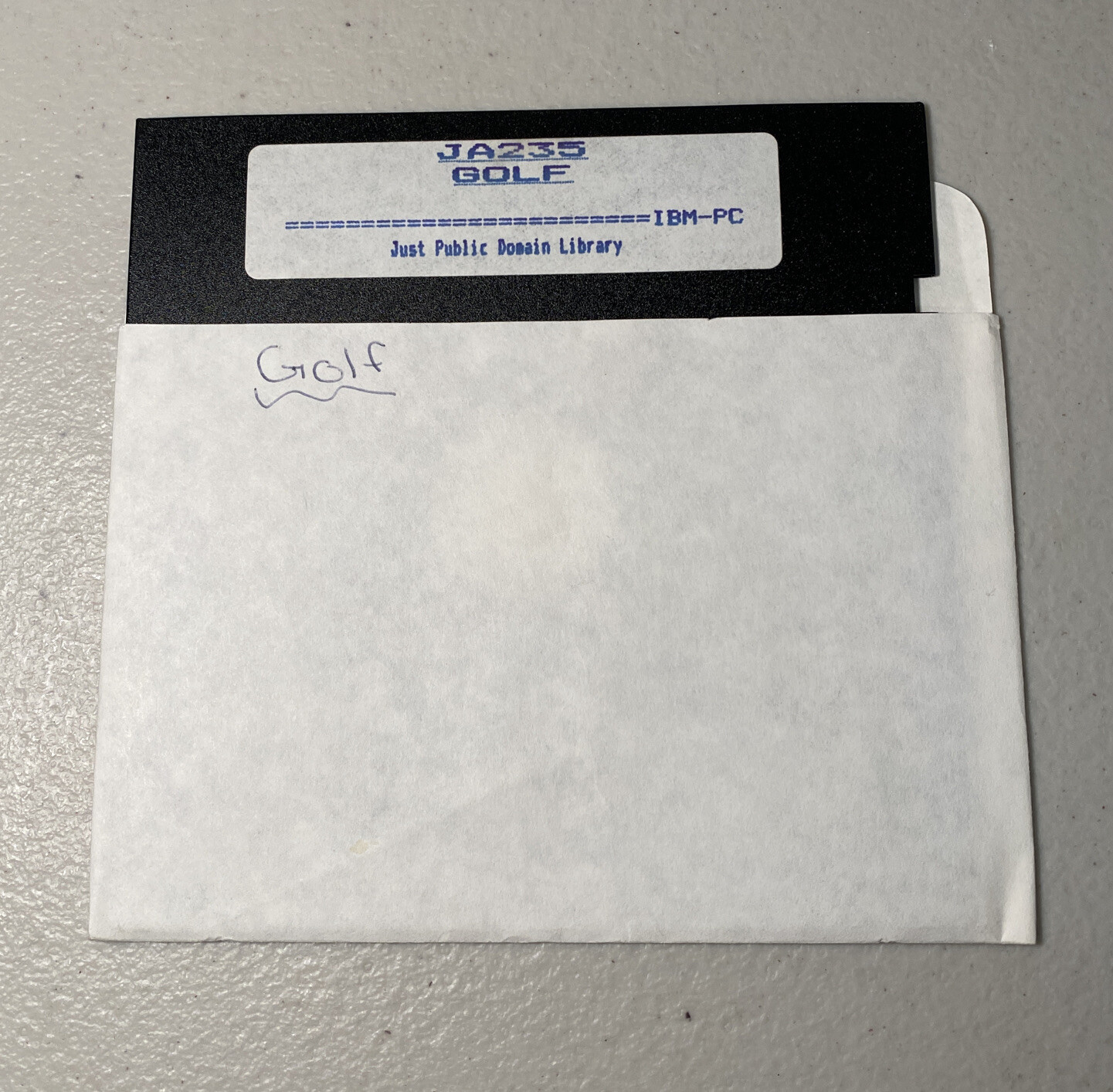 JA235 Golf For IBM-PC Just Public Domain Library Vintage