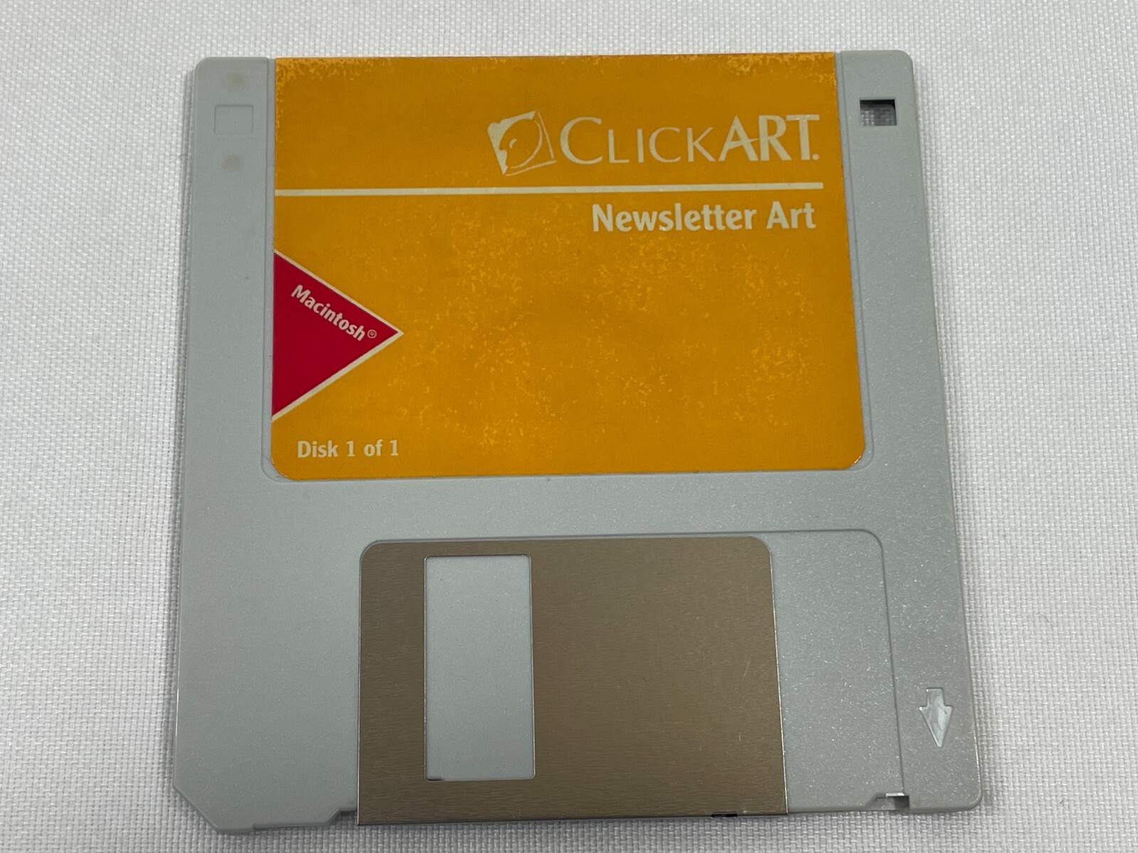 Vintage 1994 ClickArt Newsletter Art 4.0 3.5" Floppy Disk MAC Software Macintosh
