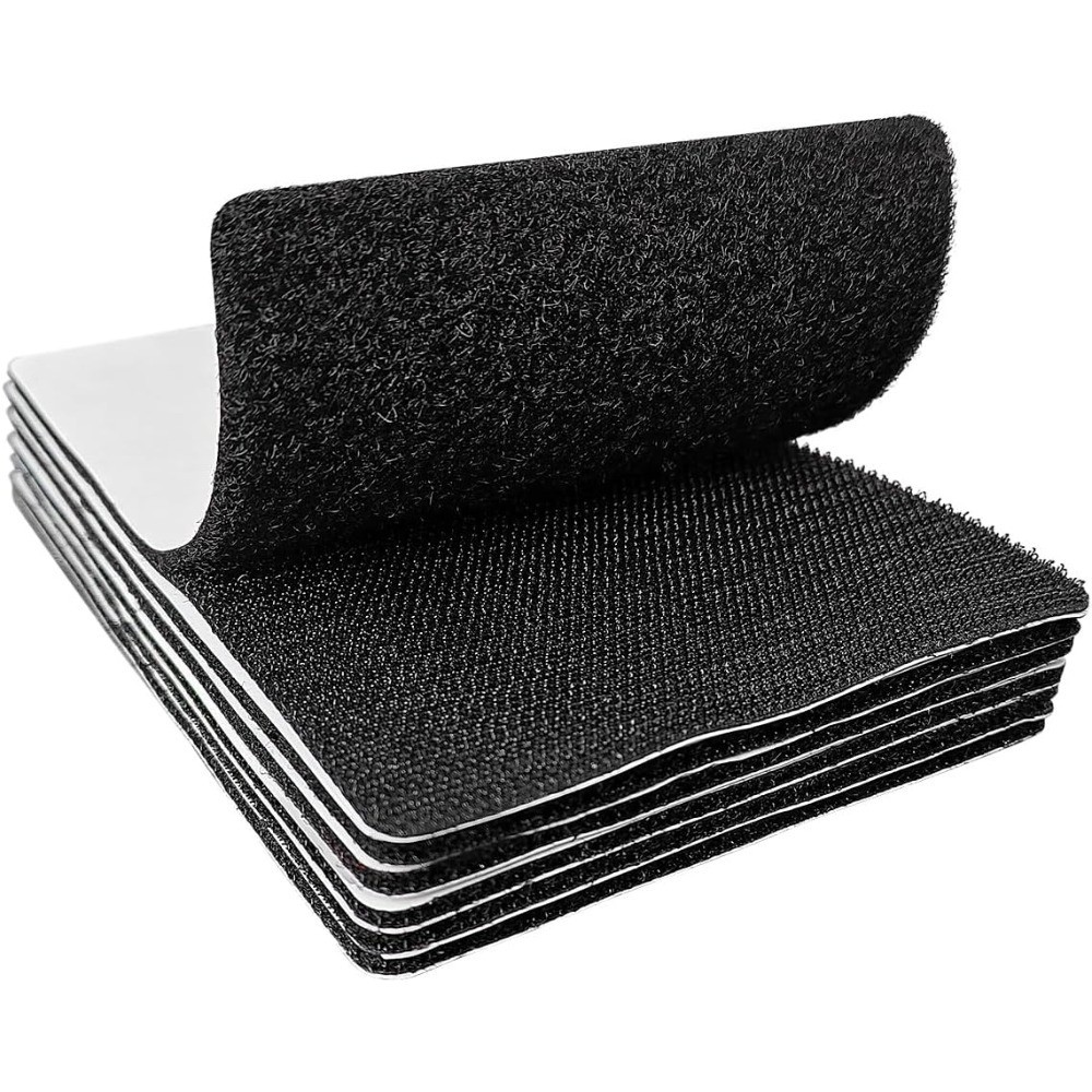 4x6 inch Hook and Loop Strips with Adhesive, Nylon Heavy Duty Hook and Loop