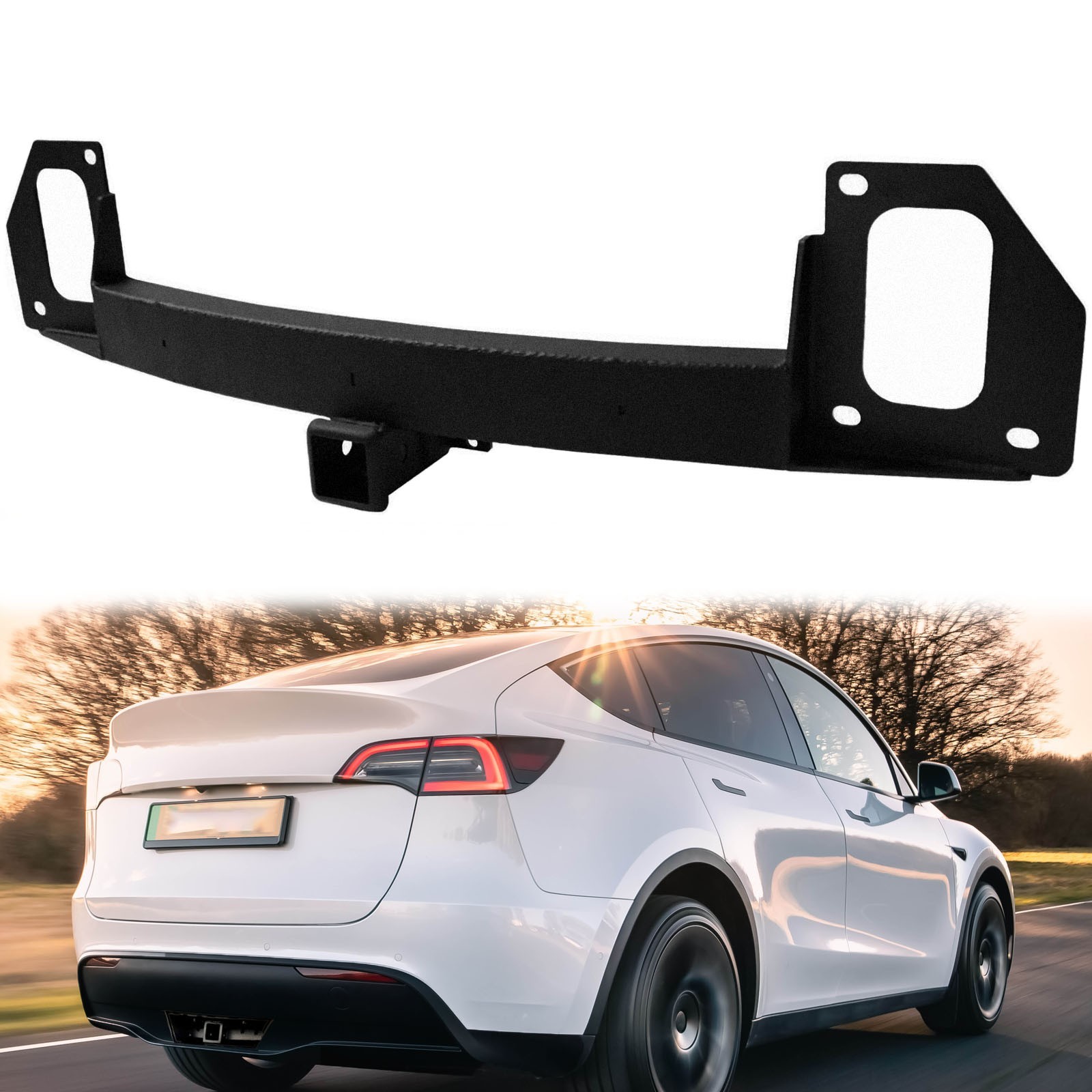 Class III Trailer Tow Hitch Hook 2" Receiver For Tesla Model Y 2020-2024