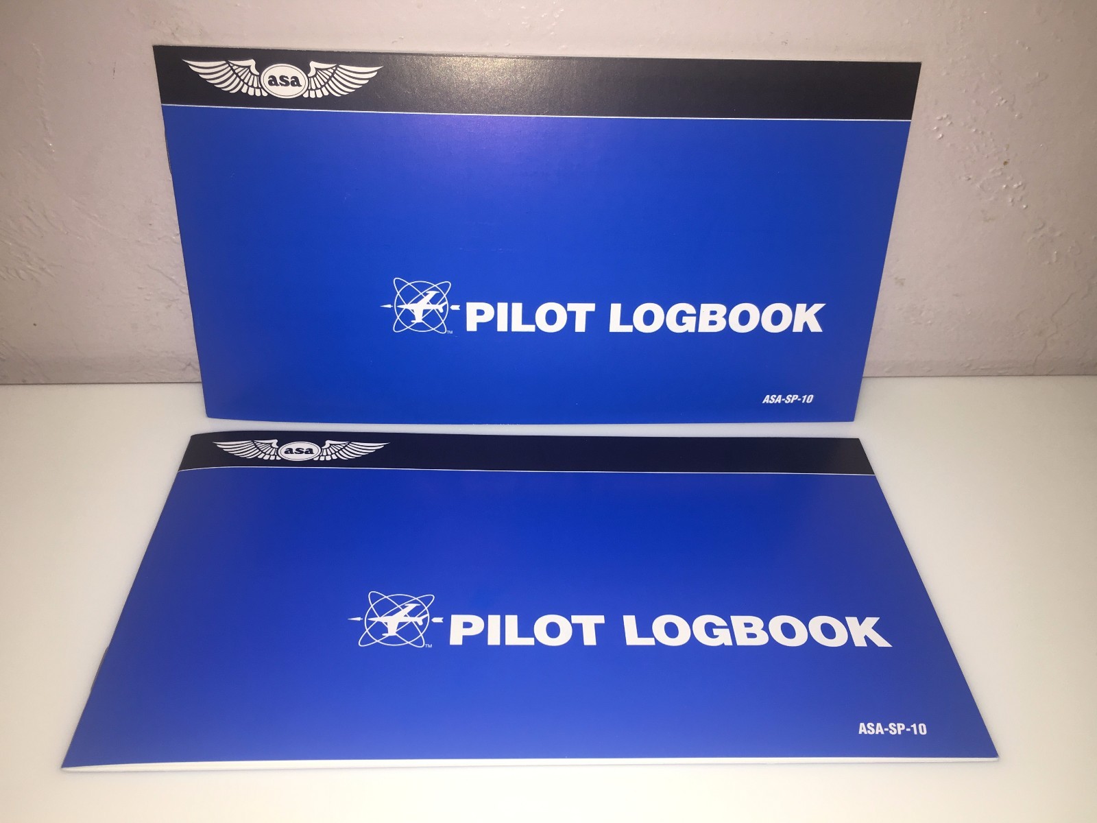 2 each ASA STUDENT PILOT LOG BOOK p/n ASA-SP-10 Pilot's first Log Book