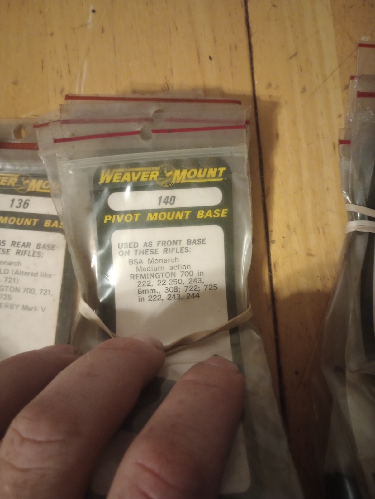 (1) weaver pivot mount base multiple sizes available (not sold as a lot)